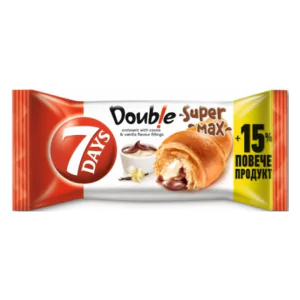 7 Days Croissant Double Cream Cocoa & Vanilla 127g