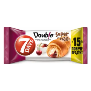 7 Days Croissant Double Cream Vanilla & Cherry 127g