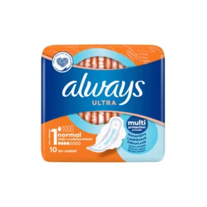 Always Ultra Normal Pads with Wings size 1, 10 pcs