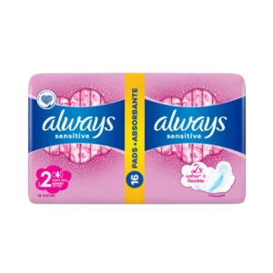 Always Ultra Sensitive Super Plus Sanitary Pads with Wings size 2, 16 pcs