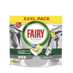 Fairy Platinum Plus Dishwasher Capsules Lemon 100pcs