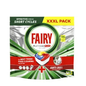 Fairy Platinum Plus Dishwasher Capsules Lemon 115pcs