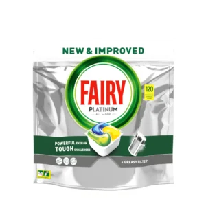Fairy Platinum Plus Dishwasher Capsules Lemon 120pcs