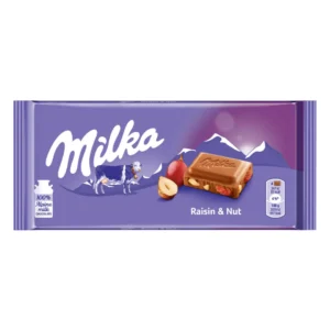 Milka Chocolate Raisins & Hazelnuts 100g