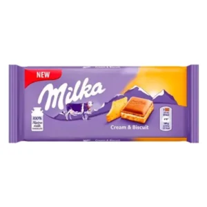 Milka Chocolate Cream & Biscuits 100g