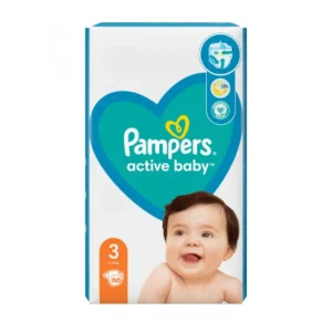 Pampers Active Baby Diapers size 3, 66pcs
