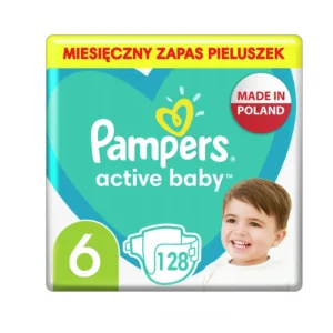 Pampers Active Baby Diapers size 6, 128pcs