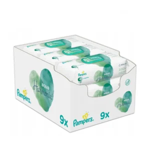 Pampers Aqua Pure Wipes 9x48pcs