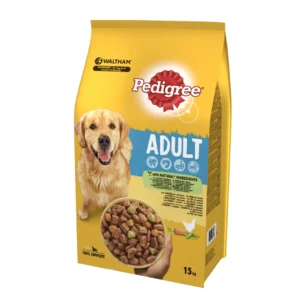 Pedigree Adult Dry Food Chicken with Vegetables 15kg