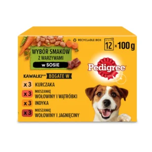 Pedigree Wet Food Mix of Flavors 12x100g