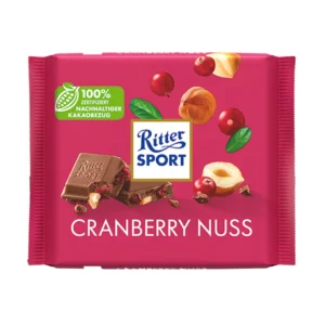 Ritter Sport Chocolate Nut & Cranberry 100g