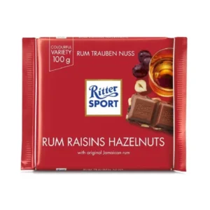 Ritter Sport Chocolate Rum & Raisins & Nuts 100g