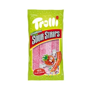 Trolli Spaghettini Sour Strips Strawberry 85g